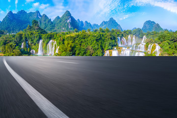 Highway Road and Beautiful Natural Landscape..