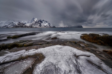 Norwegian landscape - Vikten, Lofoten, Norway