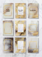 Foto op Plexiglas  liquid marble with gold. flyer, business card, flyer, brochure, poster, for printing. trend vector © chikovnaya