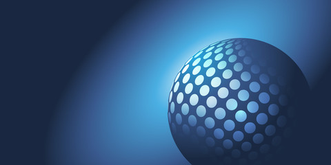 Abstract Dark Spotted Globe Design Vector Layout 