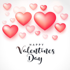 3d hearts background for valentines day