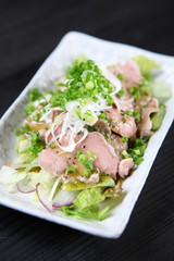 ゆで豚タン葱塩ソース