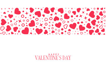 hearts pattern background for valentines day