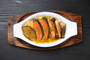 茄子とトマトのグラタン