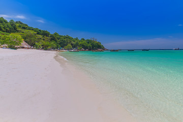 Koh Lipe with beautiful beach and blue sky at Koh Khai in Andaman Sea,Tarutao national park , Satun Province,Thailand