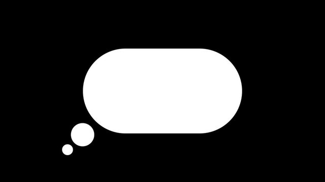 animation text message with alpha matte