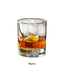 Sazerac, digestive, classic, alcoholic , cocktail, cognac, absinthe, bitter, whiskey, blended, 