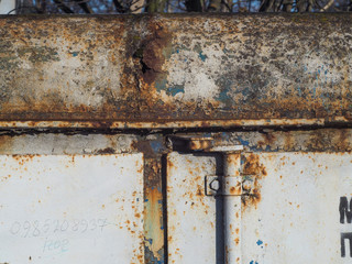 old door with lock