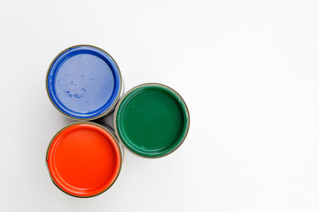 colorful can on white