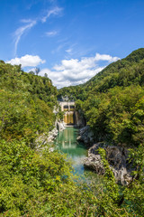 Fototapeta na wymiar Fiume Isonzo, Slovenia