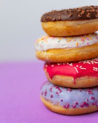 donuts lying on top of each other