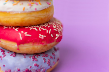 donuts lying on top of each other