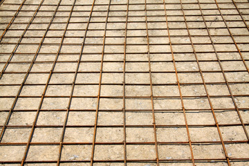 Steel fabric in the road engineering site