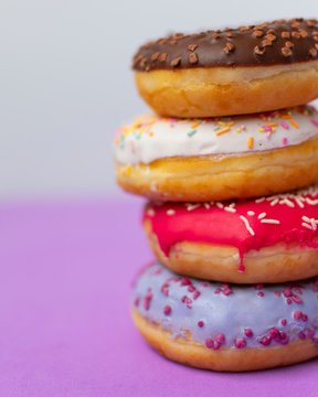 donuts lying on top of each other