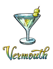 Vermouth handwritten lettering