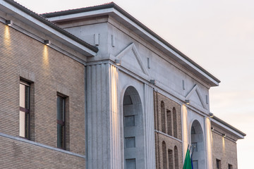 Gorizia. Small foreshortenings. Winter sunset