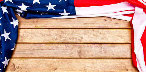 American flag wooden background.The Flag Of The United States Of America. The place to advertise,...