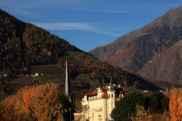 Fototapeta na wymiar Merano, Alto Adige, Italy