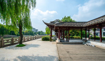 Fototapeta premium Ancient City Street of Yangzhou, China..