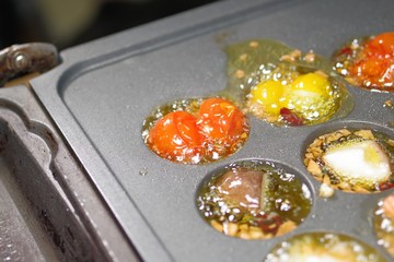 たこ焼き器で作るアヒージョ