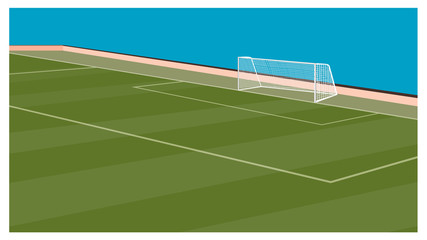 the football field vector design