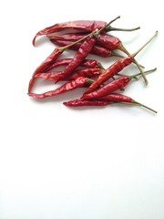 Red pepper. on white background
