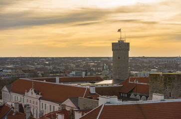 Beautiful view of old city Tallinn Estonia