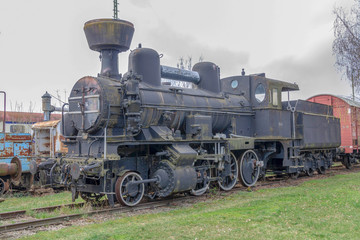 Fototapeta na wymiar old steam locomotive