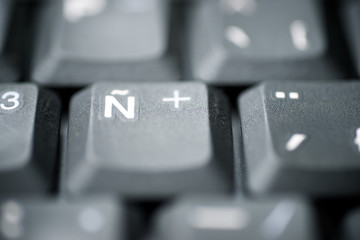 letter ñ on a computer keyboard