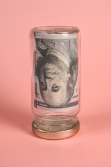American dollar bill, saving concept
