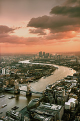 Ausblick über London