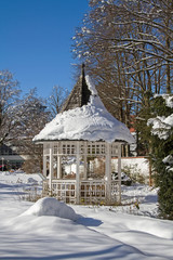 Pavillion im Winter