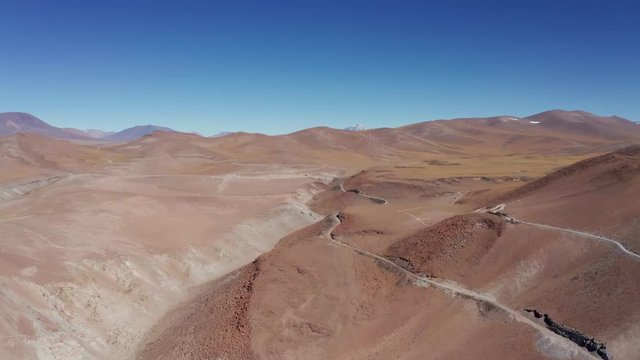 Aerial, Vista del Llullaillaco, Salar de Arizaro, Argentina - neutral version