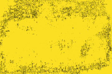 Yellow grunge background. Texture of old paint.