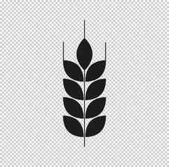 wheat  - black vector icon
