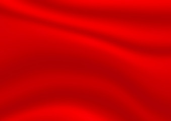 Abstract red vector background. Satin luxury cloth texture. Smooth elegant silk. Can be used for christmas background