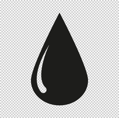 drop  - black vector icon