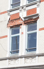 Alte verfallenes Fenster