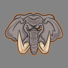 elephant mascot logo