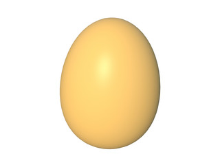 Easter egg on white background 