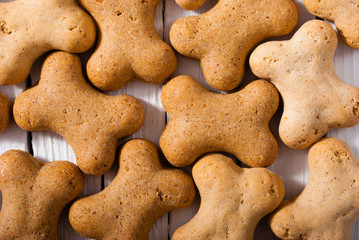 bone shape dog biscuits