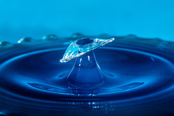Blue Water Drop Photography