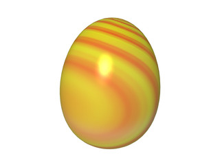 Easter egg on white background 