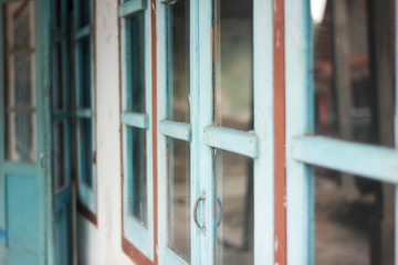 window with curtains