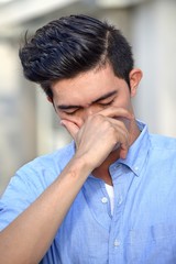 Filipino Man And Sadness
