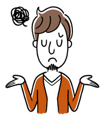 イラスト素材 スーツ姿の男女 ビジネス セット パニック Wall Mural ケイーゴ K