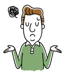 中年男性：困る、あきれる