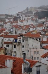 Misty Alfama in Lisbon