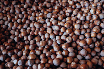Fresh organic food. Hazelnuts