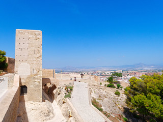 Castillo de Santa Barbara (Santa Barbara Castle), Alicante, Spain.